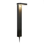 Nordlux Solar Lampada a piedistallo Rica Piazza Acciaio Inossidabile Nero 4.5W 380lm - 830 Luce Calda -  |Sensore di Movimento e Luce