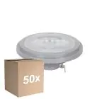 Confezione Multipack 50x Noxion Faretti LED G53 AR111 7.4W 450lm 40D - 930 Bianco Molto Caldo | Miglior Resa Cromatica - Dimmerabile - Sostitutiva 50W